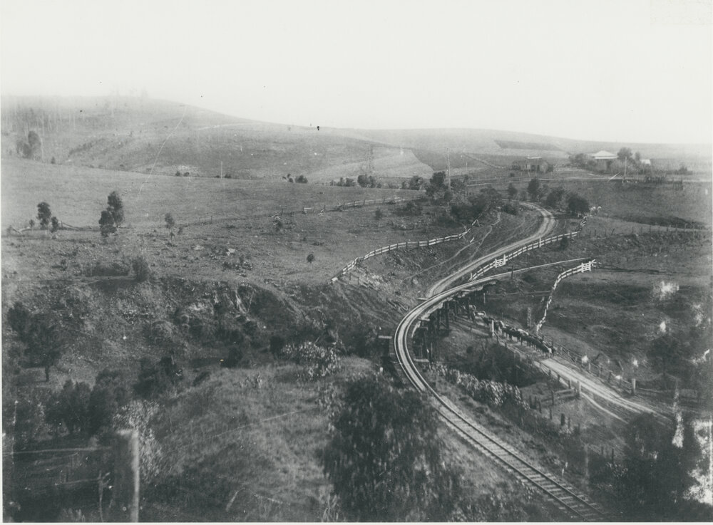 Railway overpass near Lowood