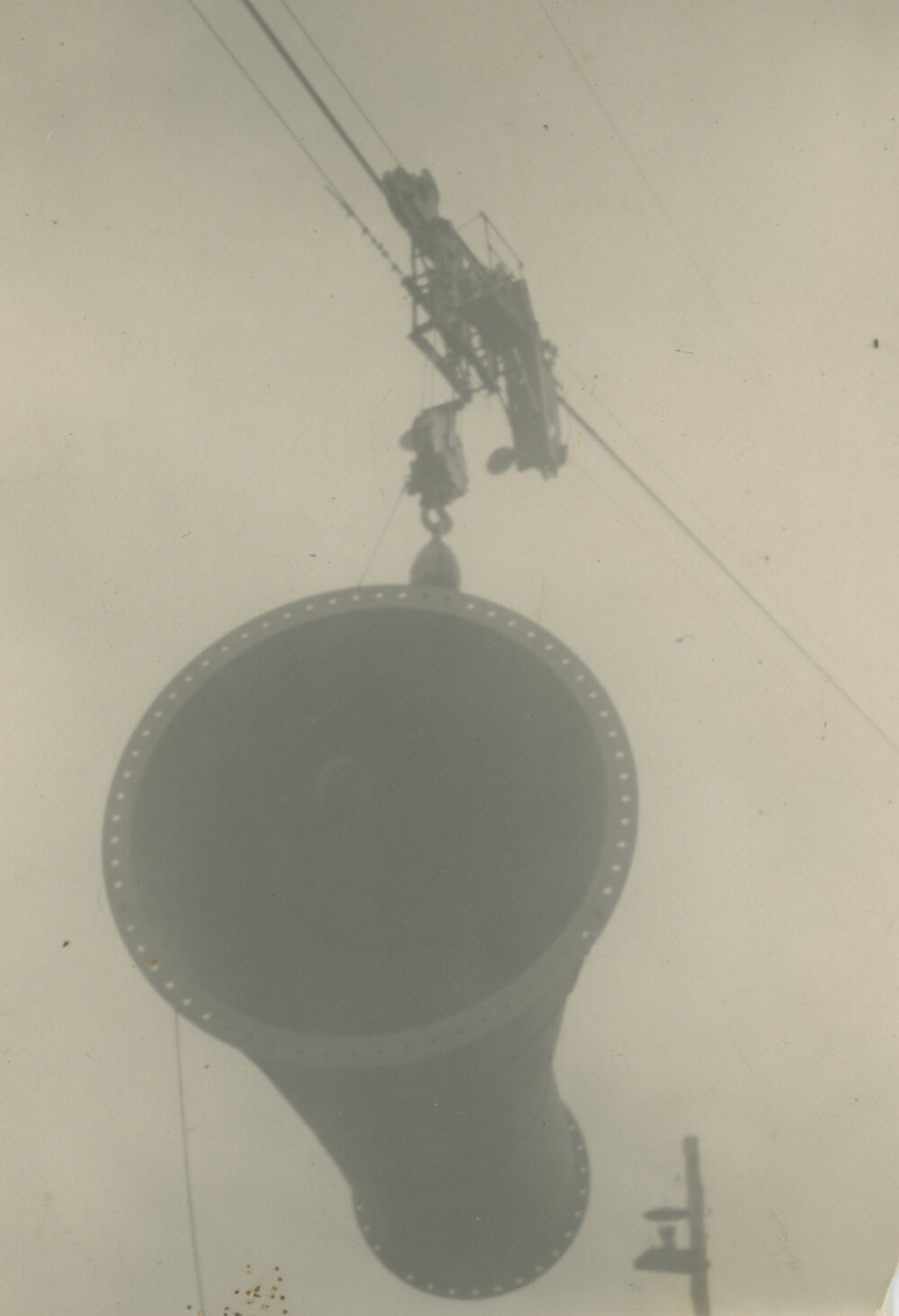 Valve pipe on flying fox, Somerset Dam