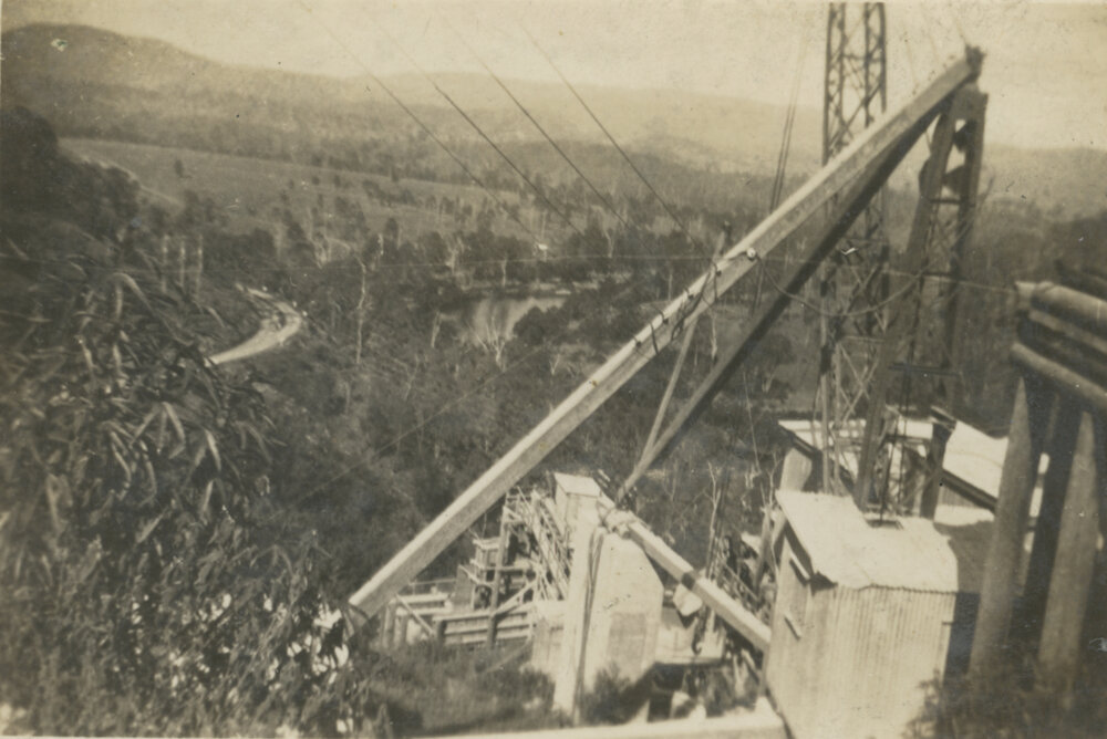 Somerset Dam catchment area from the crusher plant