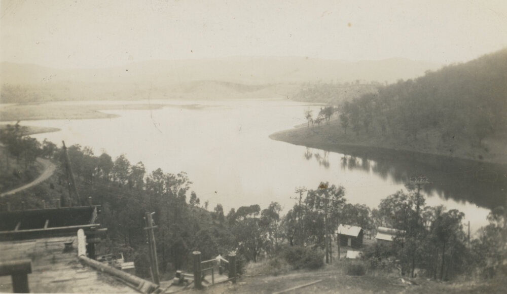 A view of the Lake from quarry with stone crushers