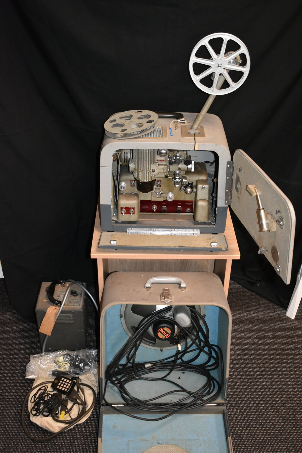 G B Bell &amp; Howell movie projector and speaker