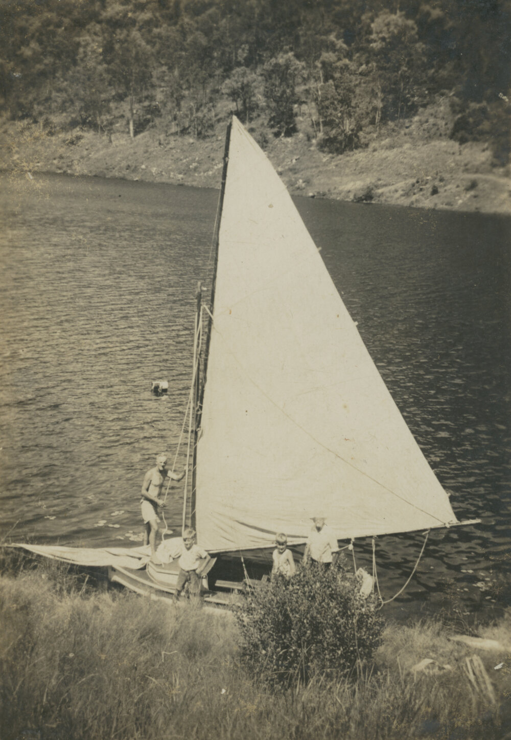 Bill Tomkin's sailing boat