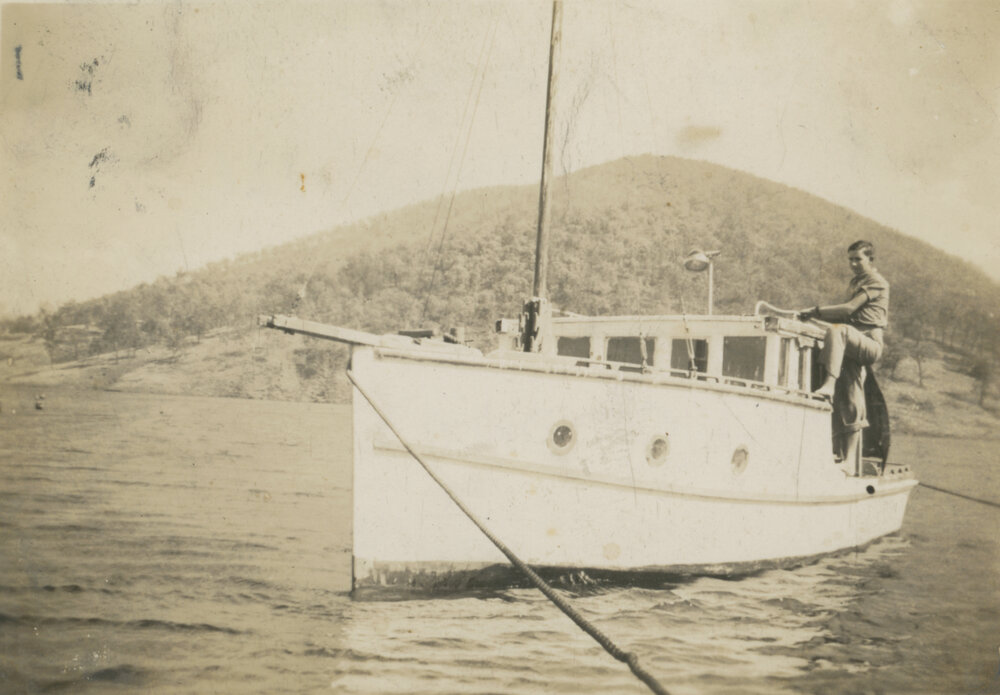 McCorkill's boat on Somerset Dam