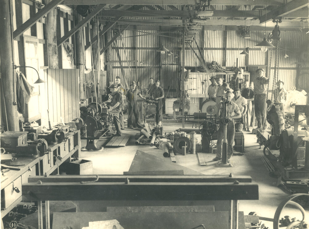 Engineer's workshop at Somerset Dam