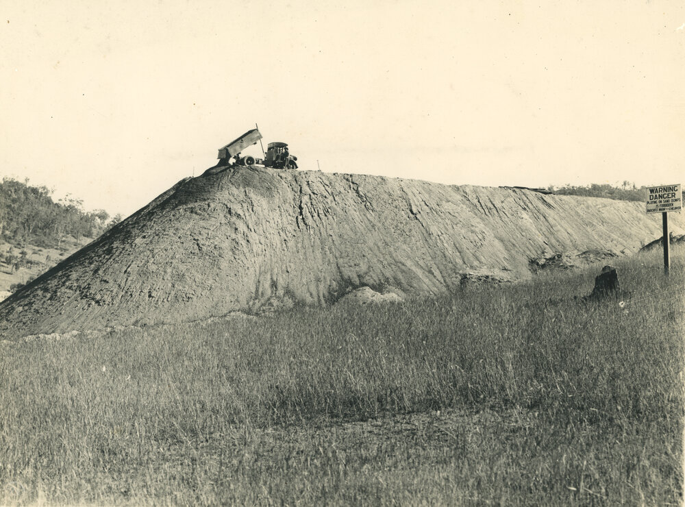 Sand dump looking south-west