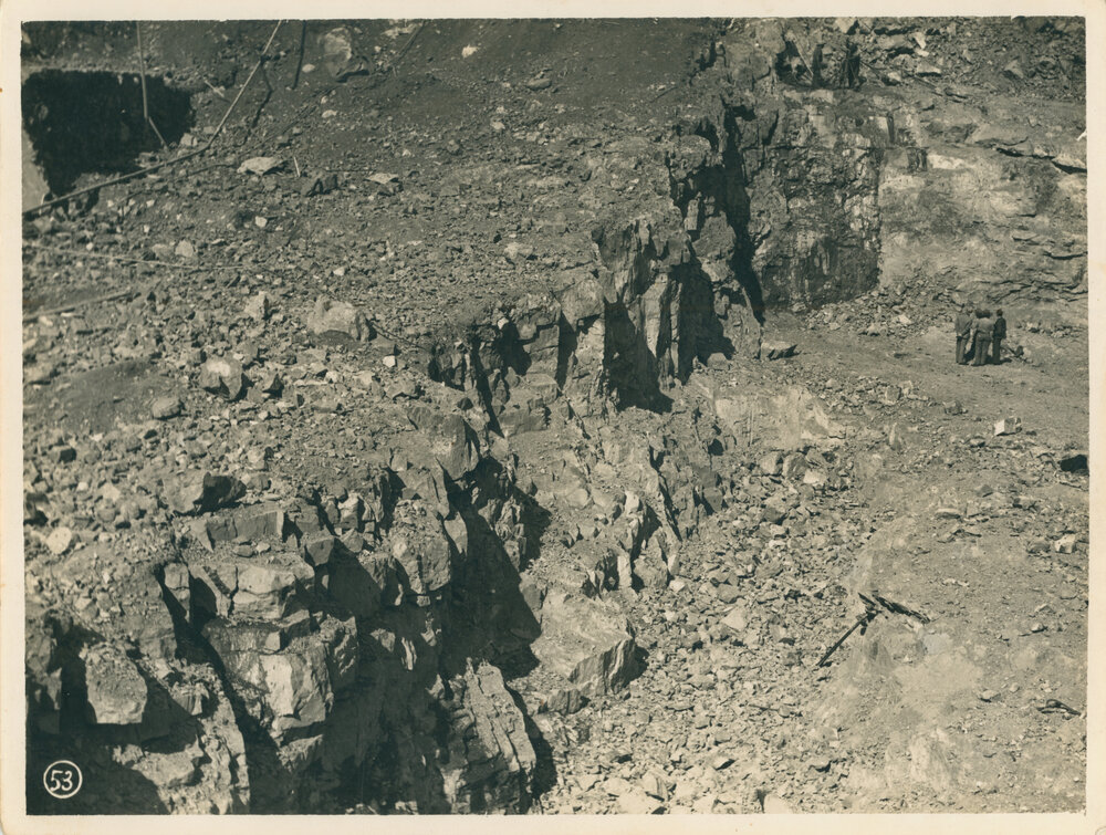 Somerset Dam foundation excavation site