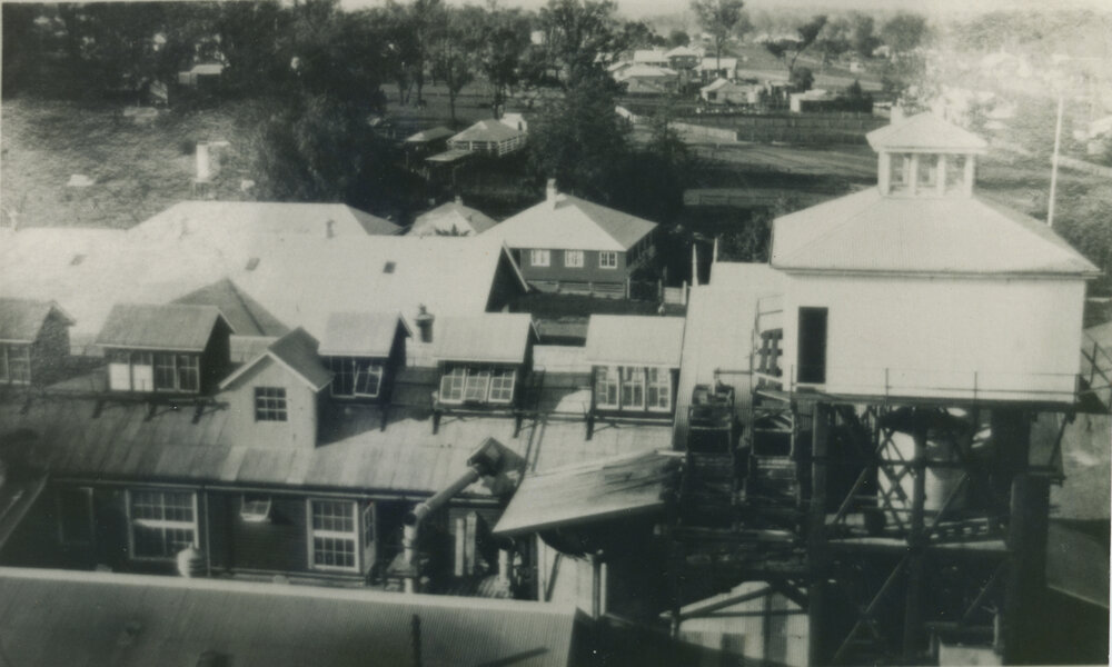 Toogoolawah milk factory (view from above) 