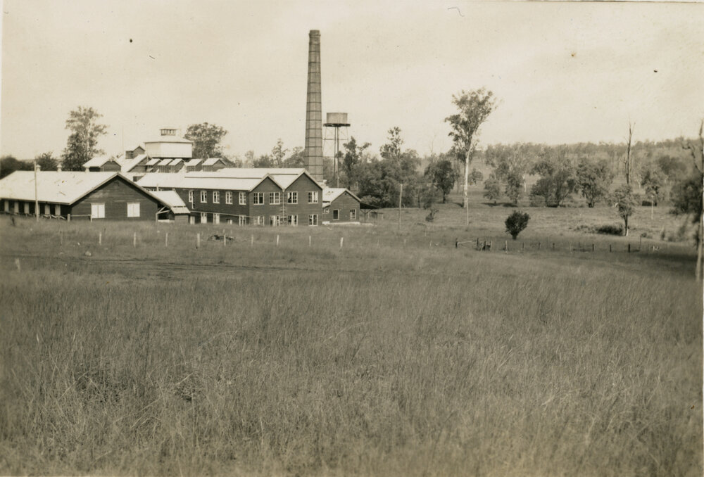 Nestle condensed milk factory. A view from across a paddock