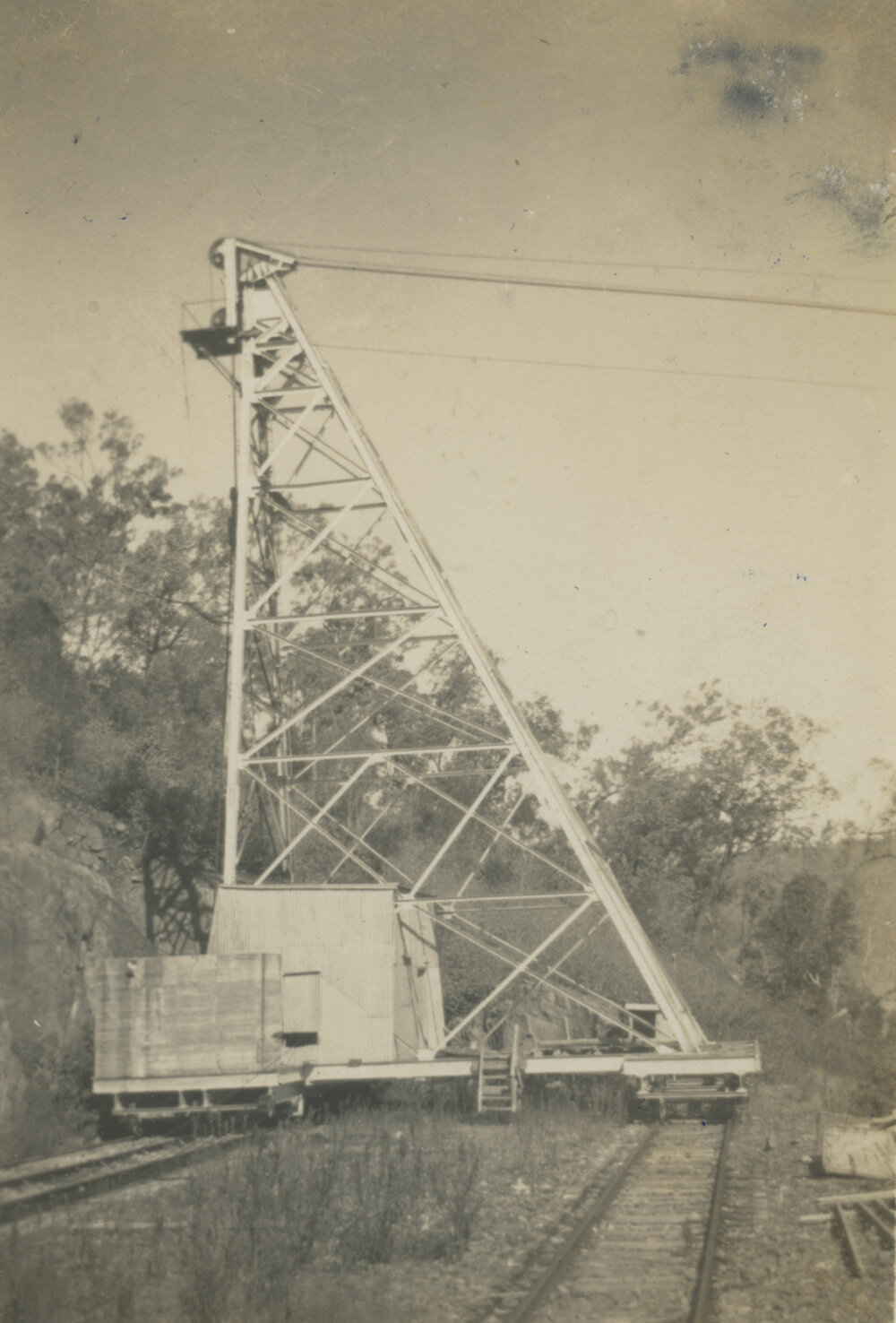 Tail tower, 1941, Somerset Dam