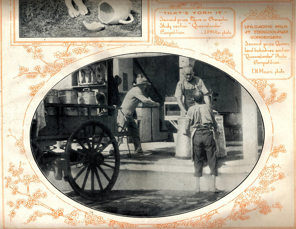 Unloading milk at the Toogoolawah condensery