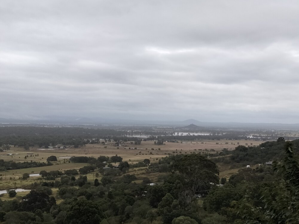 Flooding at Brightview, looking from Minden range