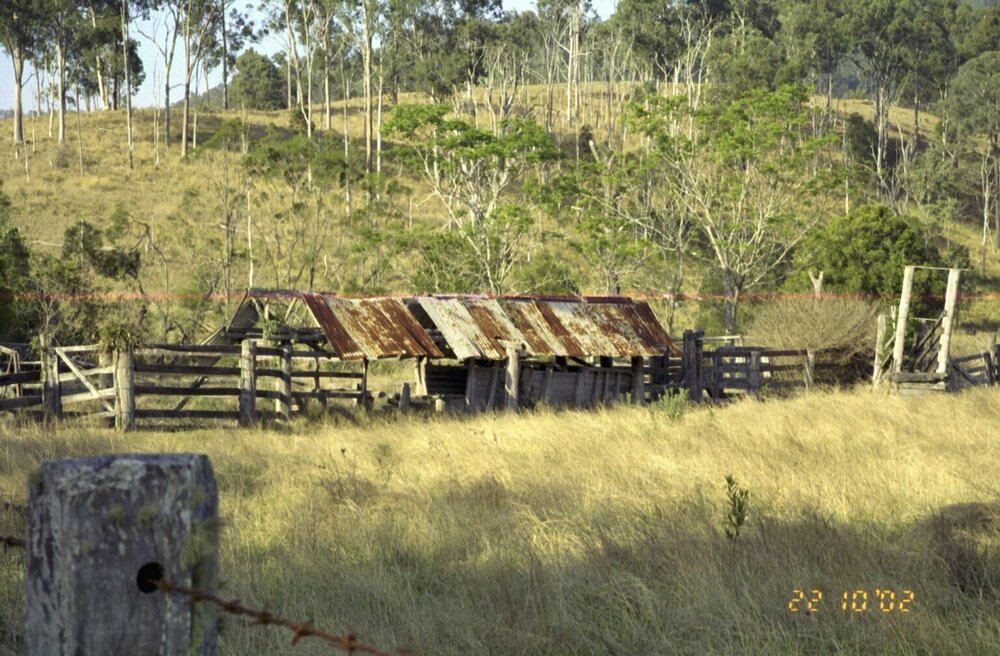 Livestock dip opposite 1423 Mt Byron Road, 2002