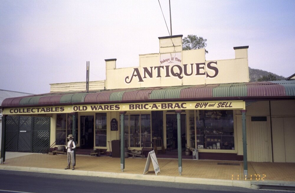 Eskape In Time Antique shop, Esk, 2002