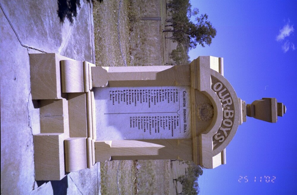 Colinton Memorial Park, Colinton, 2002