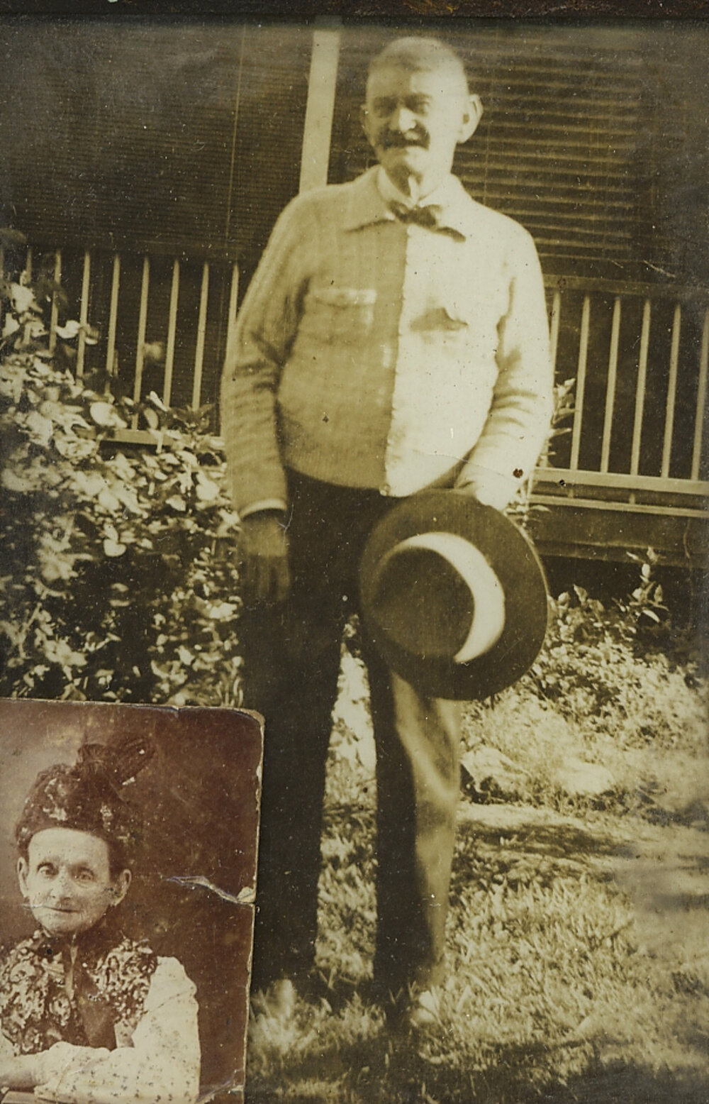 Albert Bowden and his mother Mary Bowdon