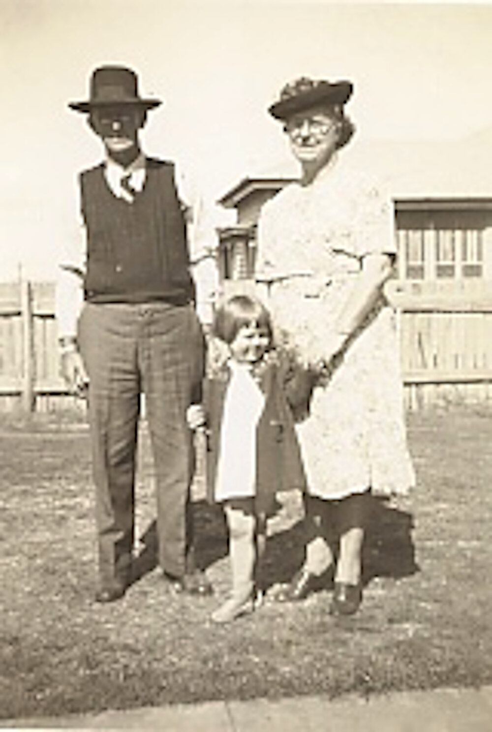 Jim and Jean Bowden, with Christine 