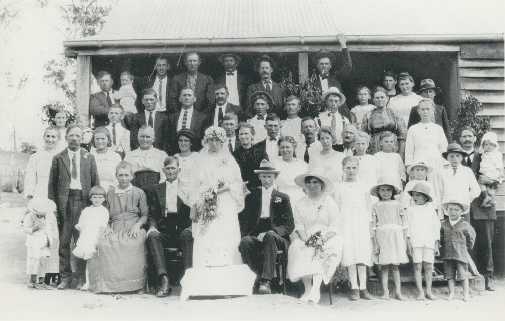 Otto Gustav Enkelmann and Auguste Wilhelmine Manz's wedding