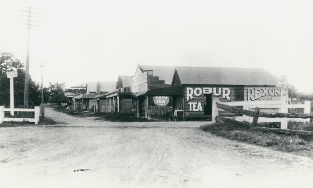 Looking south up Main Street towards Royal Hotel from Walters Street corner, Lowood