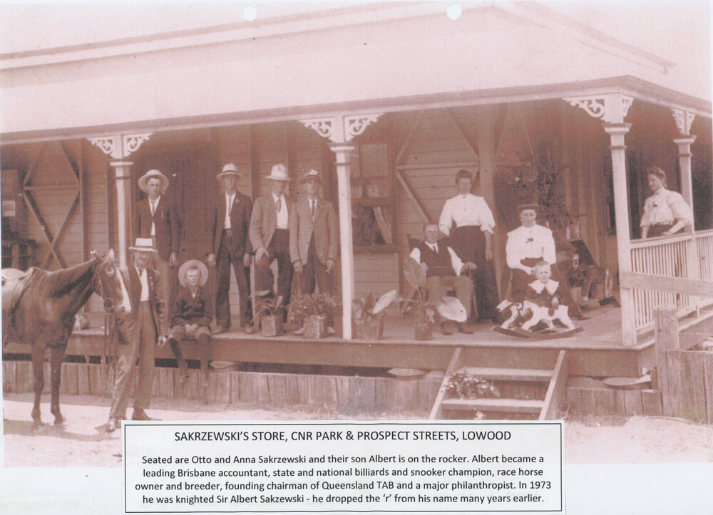 Sakrzewski's Store, corner Park and Prospect Street, Lowood