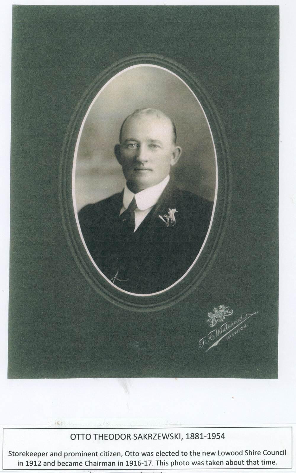 Otto Theodor Sakrzewski, 1916