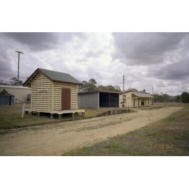 Railway station buildings in Coominya, 2002