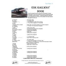 Esk Railway Door Factsheet 13