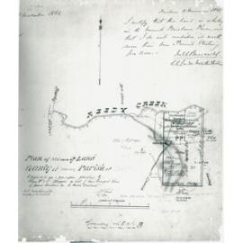 Survey plan of Bigge's property