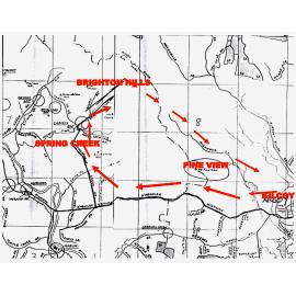 Map of Brighton Hills, Spring Creek and Pine View