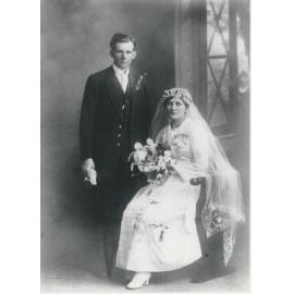 Wedding photo of John Beckwith and Myrtle Brown