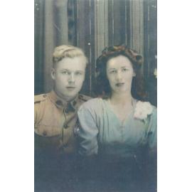 Murray Taylor and Winifred Connolly on their wedding day