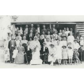 Otto Gustav Enkelmann and Auguste Wilhelmine Manz's wedding