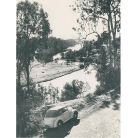 Swimming hole west of the Old Bridge in Lowood 