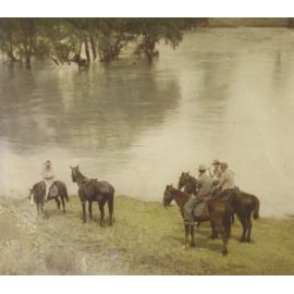 Brisbane River in flood on Alice Maddicks' property