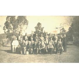 Somerset Dam construction workers