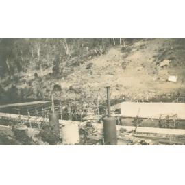 Site on the Stanley River where the dam wall was built