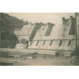 Somerset Dam infrastructure below the dam wall 