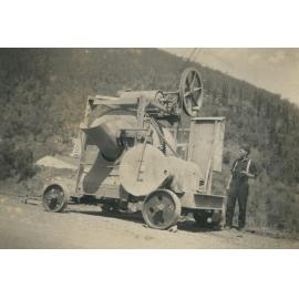 Portable concrete mixer