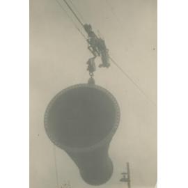 Valve pipe on flying fox, Somerset Dam