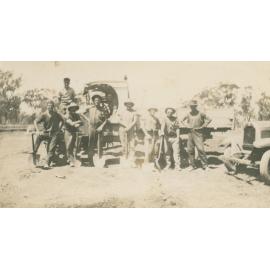 Peter Fogarty's road workers on the Esk-Dam Road 