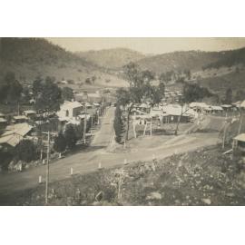 Lower end of  Somerset Dam town