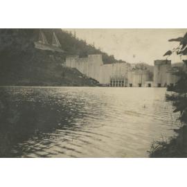 A view downstream towards the Somerset Dam wall