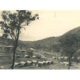 Somerset Dam township from the hillside above the sand pump