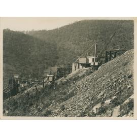 Crusher plant used in the construction of Somerset Dam