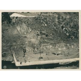 View of the foundation excavation on the tail tower side for the Somerset Dam wall