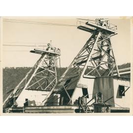 Head towers used during the construction of Somerset Dam