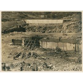 Cut-off trench on the tail tower side