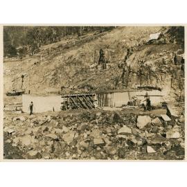 Cut-off trench on the tail tower side