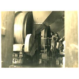 Interior of the rock crushing plant