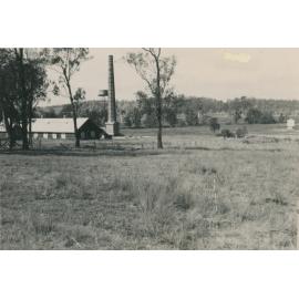 A view of the Nestle condensed milk factory brick chimney