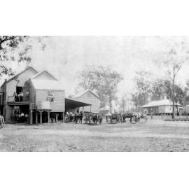 McConnell condensery: Horses waiting.